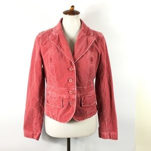 Tommy Hilfiger Pink Velvet Stretch Blazer